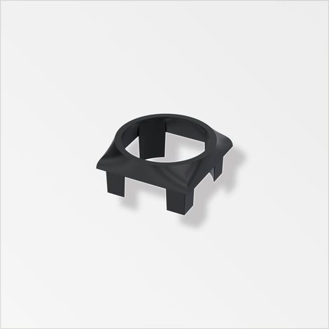 alfer Combitech connect Adapter für Quadratrohr mit 2 Zapfen PVC 23,5 mm schwarz