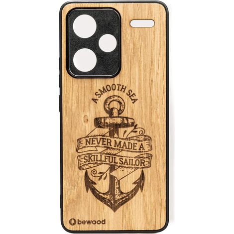 Bewood Holzhülle für Xiaomi Redmi Note 13 Pro Plus 5G ANKEREICHE (1/2)