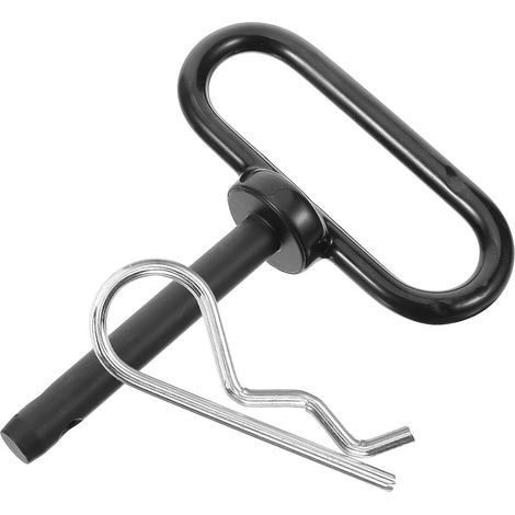 Goupille D’attelage Robuste 1/2 Po en Fer pour Tondeuse Lot de 1 Set de Set, Noir, Verrouillage Simple, Stabilité Améliorée, Usage Tracteur de Pelouse et Remorque (1/5)