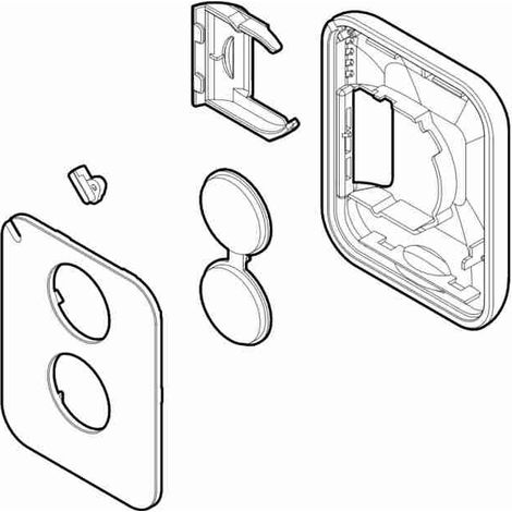 SPCG002500 Plastiche Telecomando FLO2RE Ricambio Originale NICE SPCG002500