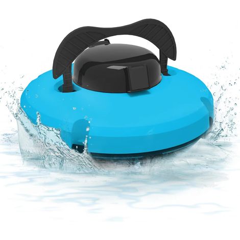 Roboter-Poolreiniger, kabelloser Poolsauger mit Akku, 120 Minuten Akkulaufzeit für Schwimmbäder (blau) (1/4)