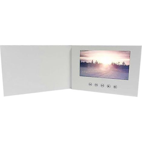 Carte d'anniversaire vidéo 7 pouces avec écran LCD 4 Go, invitation musicale, possibilité de télécharger des vidéos et des photos, invitation de mariage (1/5)