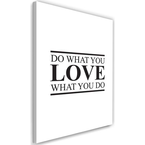Cadre déco Inscription Amour Noir et blanc 40x60 (1/5)
