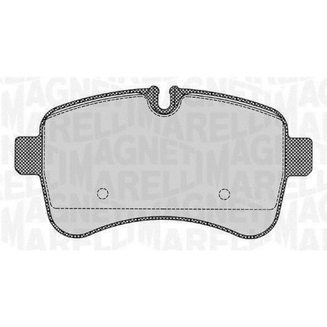 Plaquettes de frein arrière Magneti Marelli MM PF0284 sans capteur