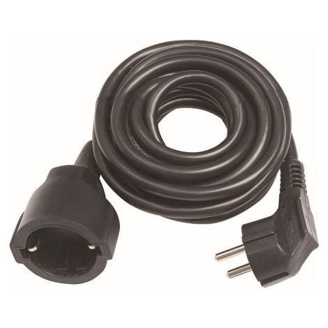 Prolongador con 1 toma, 16a 250v, ip20, cable h05vv-f 3g1,5mm², 3 m, negro