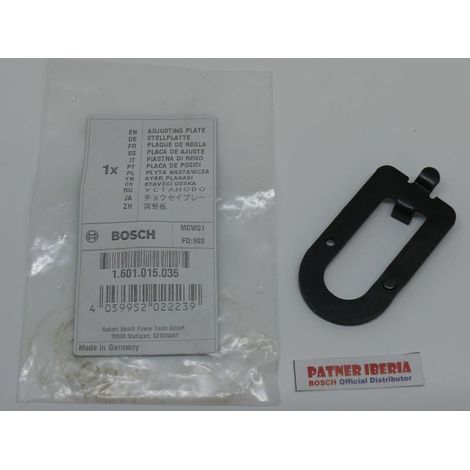 Repuesto original BOSCH 1601015035  Placa de ajuste