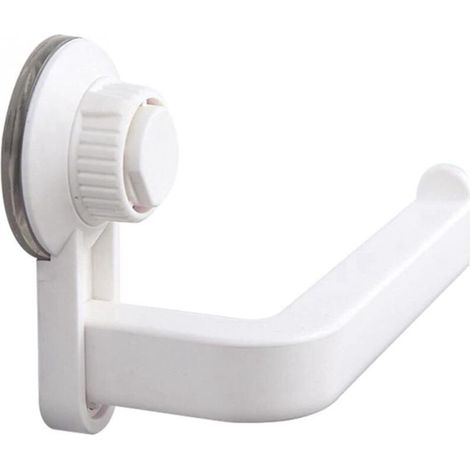 Porte-papier toilette auto-adhésif, fixation murale sans perçage, forte adhérence, pour salle de bain et cuisine (blanc cassé) (1/5)