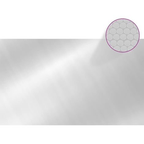 Couverture de piscine rectangulaire 1000x600 cm PE Argenté (1/5)