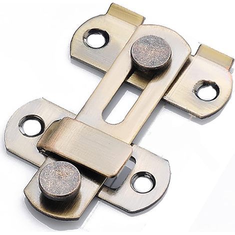 Gate Door Latch, Sliding Bolt Door Latch, Set of 2 in Multicolored Stainless Steel with Hardware for Cabinet Door (Green Patina) (1/5)