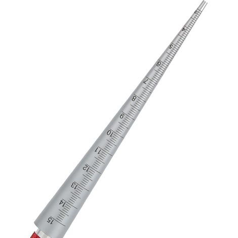 Jauge de perçage conique inoxydable haute précision outil de mesure manuel 1-6.5/3-15/15-30/30-45 mm 1 pièce pour tubes plastique et alésages (1/5)