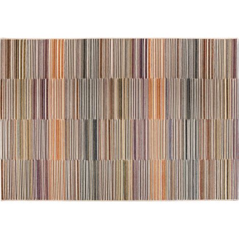 Tapis d'Intérieur et Extérieur Multicolore en Polypropylène Tissage Arc-en-Ciel Résistant - PANGIVO