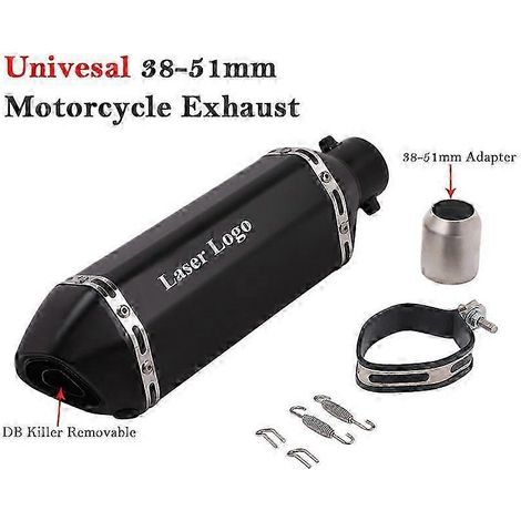 Silenciador Trasero Izquierdo Y Derecho Para Motocicleta, 51mm Con Entrada De Tubo De Escape, Db Killer( ) (1/2)