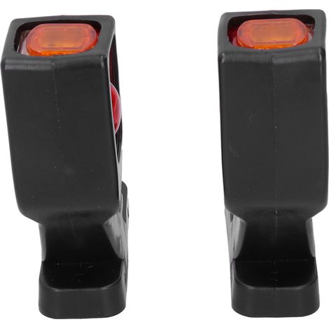 Paar 12-24V 9-LED-Seitenmarkierungsleuchten, gelb, weiß und rot, Außenbeleuchtung für Lkw und Anhänger (1/5)