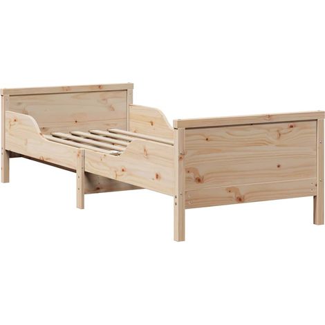 Lit simple,Lit extensible pour enfants Autre Marron 80 x 130 / 165 / 200 cm (1/5)