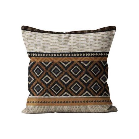 Filiyano-Coussin en velours 40x40 cm VELVET N02, par Soleil d'ocre Écru