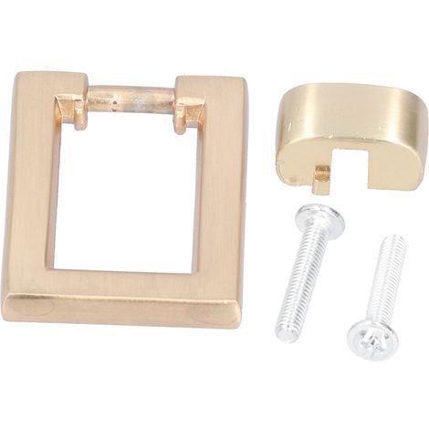 Poignées de porte modernes, couleur or brillant, accessoires de montage pour poignées de meubles, armoires et tiroirs. (1/5)
