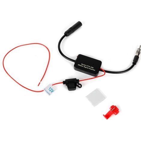 Antenne FM Universelle - ROM - ANT-208 - Couleur Noir - Signal en Cuivre - Anti-Interférence (1/4)
