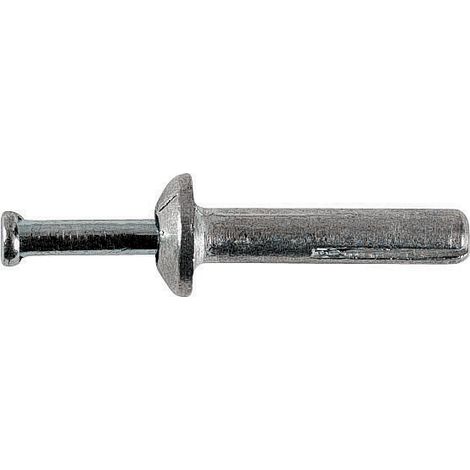 Cheville à frapper RS PRO, en Acier plaqué zingué, 6mm x 40mm ( Prix pour Sachet de 50 )