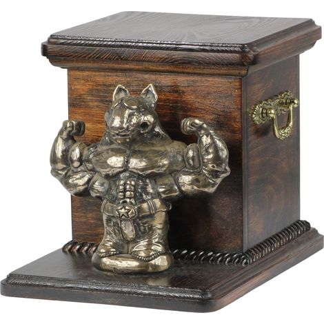 Bull Terrier, Bull Terrier II - une urne funéraire pour chien avec une statuette, une urne élégante pour un chien, une urne unique avec un buste de chien par Art-Dog (1/5)