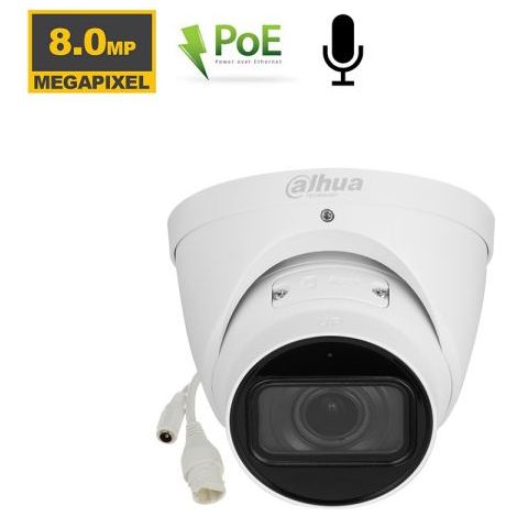 Dahua Telecamera Dome IP 8Mp motorizzata IR 40m - IPC-HDW3841T-ZS-S2 T( 2.7-13.5mm)