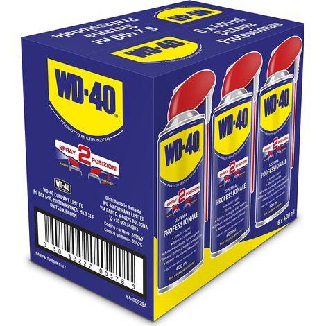Wd 40 Lubrificante Spray Multiuso 5 Funzioni 400 ml 400 ml Spray C 6 Pezzi (1/5)