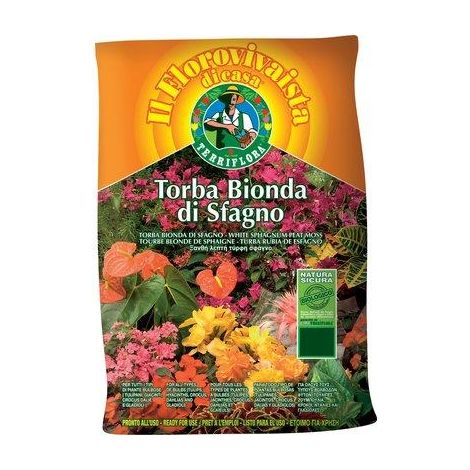TORBA BIONDA DI SFAGNO TERRIFLORA  LT 20