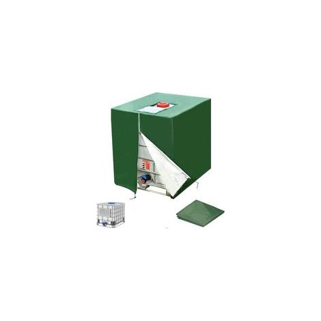 Abdeckung für 1000L IBC-Tank, Schutzhülle, Anti-UV-Anti-Staub-IBC-Tankbehälterabdeckung, Schutzhülle, wasserdicht, (120 x 100 x 116 cm)