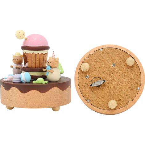 Spieluhrbär und Desserthaus in Form – Valentinstagsgeschenke, Heimdekoration, Holzhandwerk (1/5)