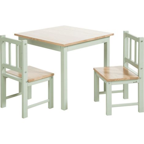 [GEBRAUCHT] B-Ware Geuther Sitzgruppe Activity Kinderstuhl Tisch Holz grün lackiert kindgerecht Set (1/2)