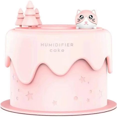 Cat cake humidificateur 300 ml ultra silencieux avec colorful LED lights USB alimenté ideal pour et chambre