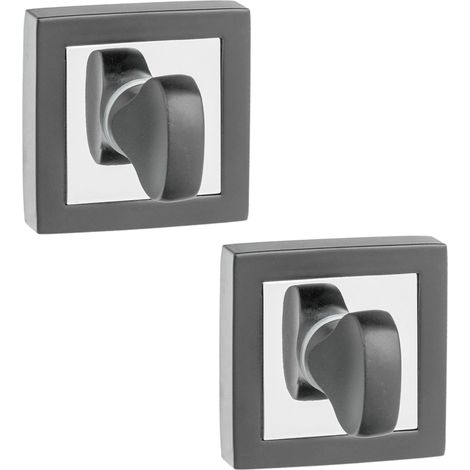 Kuchinox Short Square Toilettenschild Silbergrau (1/2)