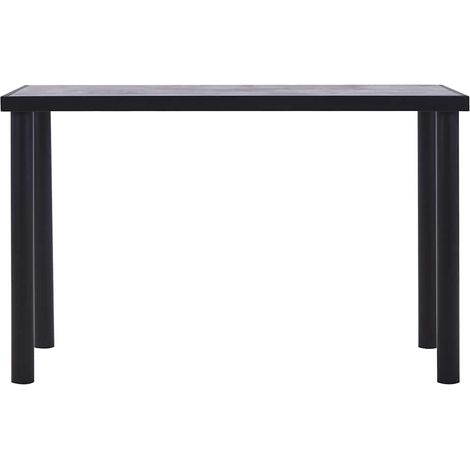 Maison Exclusive - Esstisch Schwarz und Betongrau 120 x 60 x 75 c (1/5)