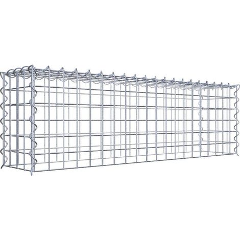 Gabiondeco - Gabion - Element de prolongation en hauteur 100 cm x 30 cm x 20 cm (L x H x P). maille 5 x 5 cm. Spirale. Attention : il manque une grille - Made in Germany (1/5)