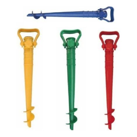 PICCHETTO SUPPORTO PER OMBRELLONE IN ABS BASE CM 42 SPIAGGIA MARE ESTATE SABBIA