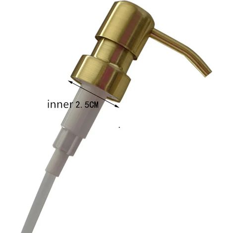 (JAUNE) Distributeur de savon liquide pour évier de cuisine, pompe en acier inoxydable 304, noir/or/or rose, 1 pièce (1/5)