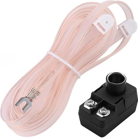 Antenne FM intérieure, câble en T et adaptateur transformateur F, 75 ohms, pour une meilleure réception stéréo FM. (1/5)