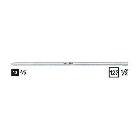 Riduzione 958-28 ∙ Attacco quadro, cavo, 1/2 di pollice (12,5 mm) ∙ Attacco quadro, massiccio, 3/8 di pollice (10 mm) ∙ Lunghezza: 700 mm