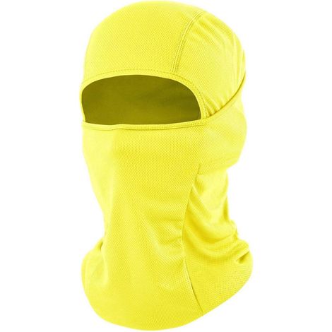 Sturmhaube Balaclava Gelb - Warm, Winddicht, Atmungsaktiv, UV-Schutz, Helmkompatibel (1/5)