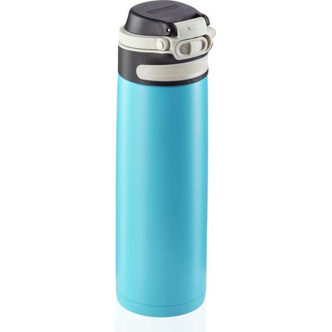 Thermos moderne et de qualité Bleu Clair 600 ml pour étudiants, salariés, employés et ouvriers (1/4)