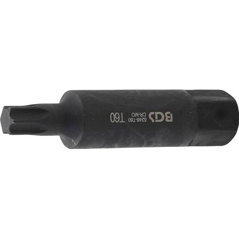 Embout Torx T60 100 mm x 22 mm - Profil T, Précision et Durabilité - Chrome-Vanadium - D-Work