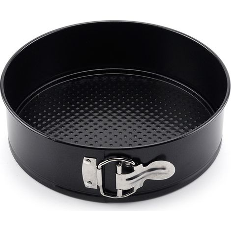 Moule charnière 18 cm, 18 x 18 x 5.8 cm moule à manqué, moule gâteau 18 cm, moules à pâtisserie, moule rond, moule à gâteaux rond, Acier, Noir (1/5)