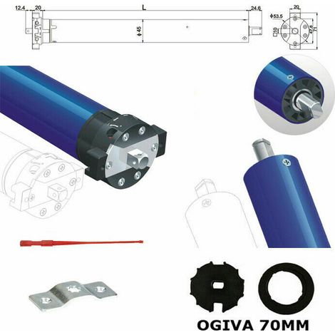 Automazione Motore Elettrico Per Tende Tenda Da Sole 80 Kg 30 Nm Senza Manovra