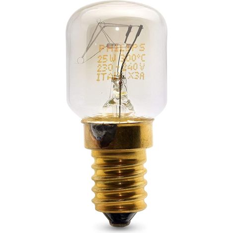 Ampoule de four à culot à vis 25 W E14/SES 300° pour four toutes marques (1/2)