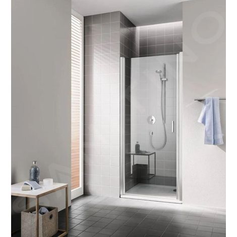 Kermi CADA XS - Porte de douche 1WL, 95x200 cm, gauche, argent brillant/verre transparent CK1WL09520VPK (1/3)