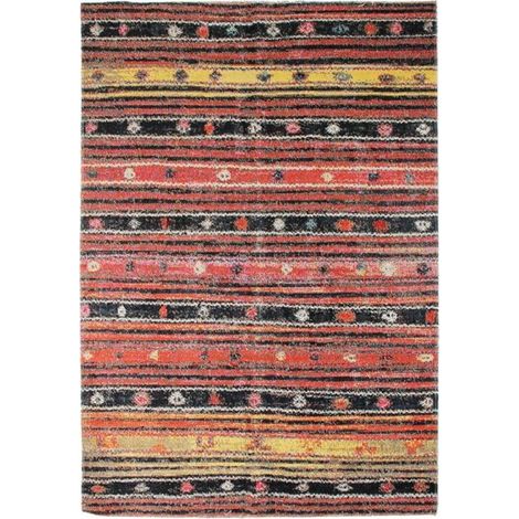 VINTAGE IN&OUT - Tapis pour intérieur-extérieur lignes rouge 120x170 (1/5)