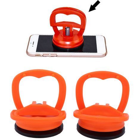 Lot de 2 ventouses de levage pour verre, porte-ventouses, extracteur de verre portatif, pinces de levage à vide pour carrelage et miroir (1/5)