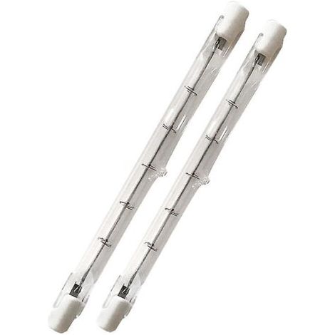 Pair Lot de 2 ampoules halogènes linéaires R7S 300 W à intensité variable pour projecteur de sécurité, 118 mm (1/3)