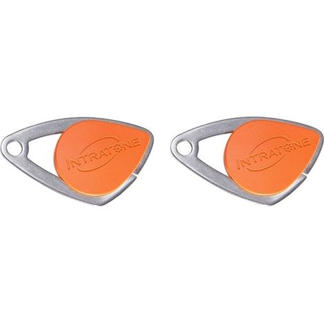 INTRATONE - Lot de 2 Badges mifare de Proximité Intratone orange 08-0108 - Sécurisé RFID Étanche IP68 Accès Contrôlé pour Copropriétés et Immeubles Programmation par Syndic uniquement
