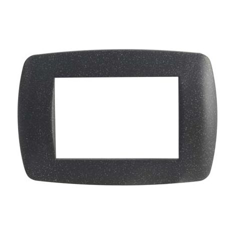 PLACCA COPRIFRUTTI MILLENIUM MARLANVIL - NERO FLASH POSTI 3 MM 122X83- 15 pezzi