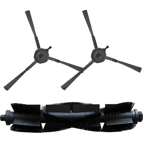 3-teiliges Haupt- und Seitenbürsten-Set für EZVIZ RE4/RE4 Plus/RE5/RE5 Plus Saugroboter, 1 Hauptwalzenbürste, 2 Seitenbürsten (1/5)